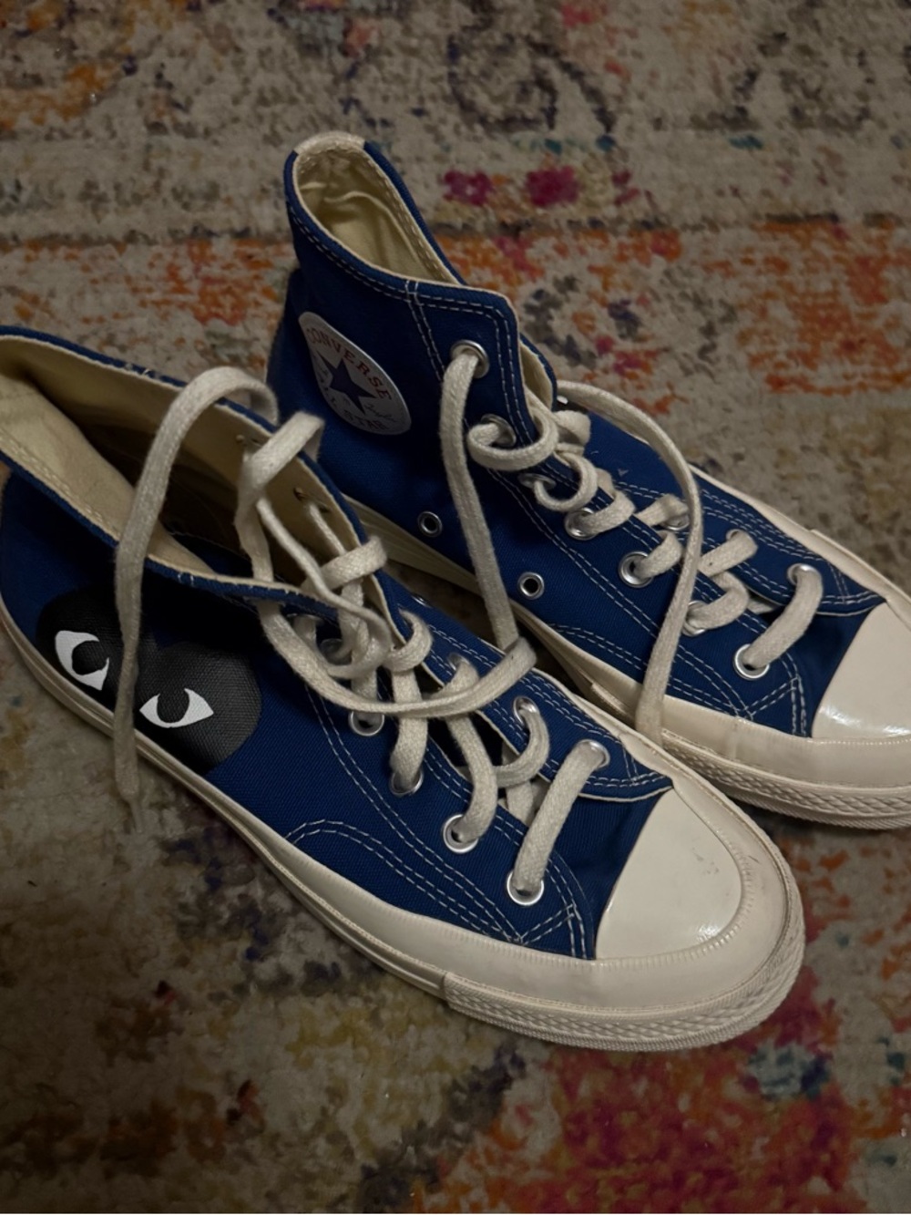Converse Blue High-Top Canvas Sneakers